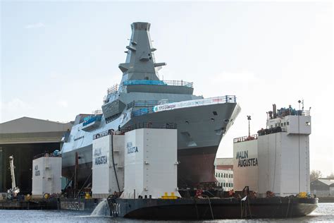 Royal Navy's first Type 26 frigate is launched – very, very slowly