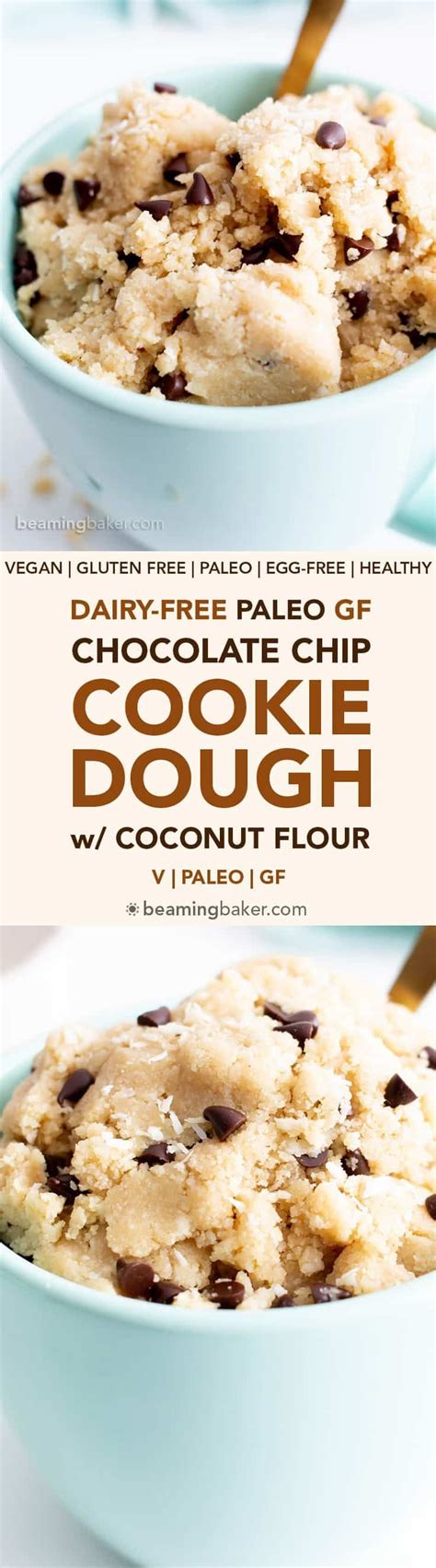 Dairy Free Coconut Flour Cookie Dough V Gf This Decadent Paleo Vegan Cookie Dough Recipe Is