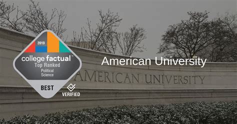 Political Science Program at The American University in Top 50 of Country - College Factual