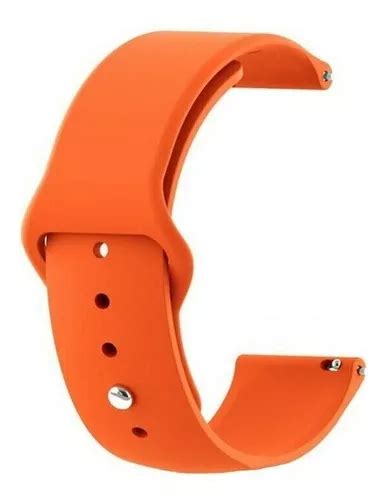 Pulseira Silicone 20mm P68 P70 P80 T80 Amazfit Gts Bip Cor Laranja