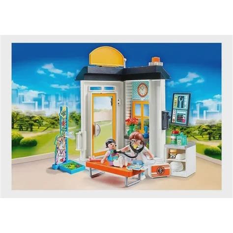 Playmobil City Life Starter Pack Consultorio Pediatra 57 peças em