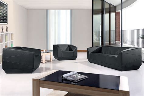 Modern Luxury Hotel Lobby Reception Room Office Leather Sofa - China Leather Sofa and Office Sofa