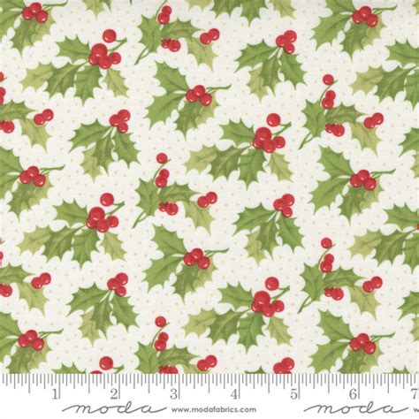 Christmas Stitched White Moda Fig Tree Mysite