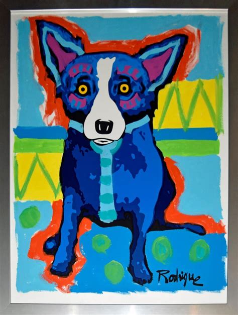 George Rodrigue Original Mm A4 10 Signed Silkscreen And Acrylic