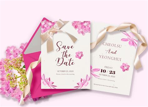 Premium Psd Wedding Card Design