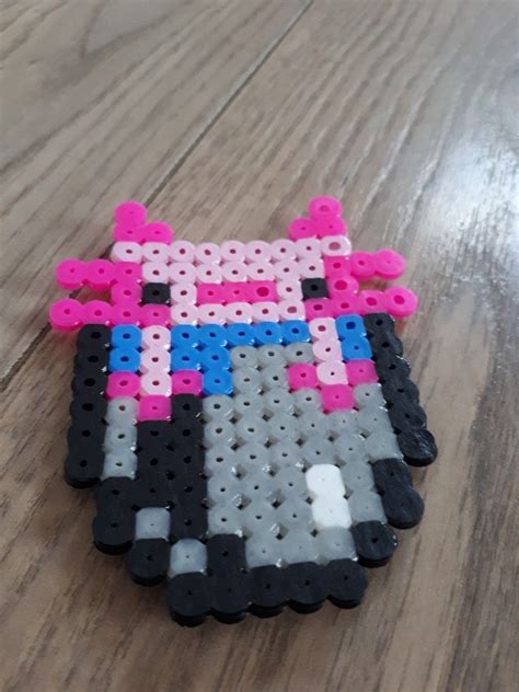 Minecraft Axolotl Perler Bead Manualidades Plantillas Hama 48 Off