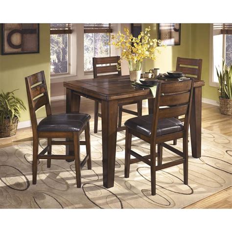 20 The Best Biggs 5 Piece Counter Height Solid Wood Dining Sets Set Of 5