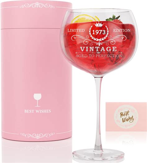 Amazon Th Birthday Gifts For Women Vintage Wine Glass