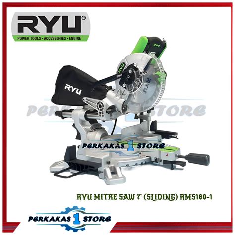 Jual RYU Mitre Miter Saw 7 Mesin Potong Gergaji Kayu Aluminium RMS180