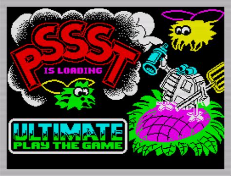 Loading Screen From Pssst One Of Ultimates Early Games Retro Video