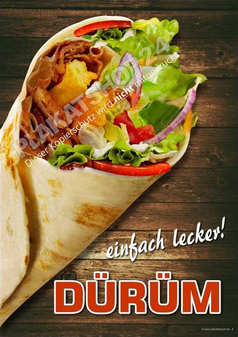 D Ner Kebab Hier Werbeposter F R Plakatst Nder