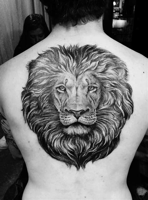 Tatuajes De Leones En La Espalda Para Hombres Kulturaupice