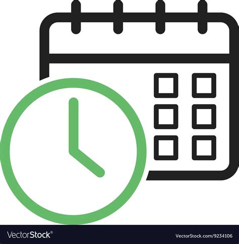 Scheduled Date And Time Royalty Free Vector Image