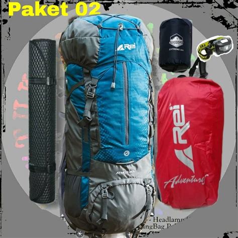 Jual Paket Tas Gunung Carrier Rei Atmos 80 Liter Arei Outdoorgear