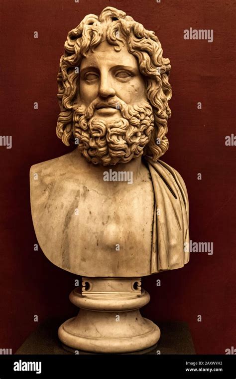 Head Of Zeus Statue From Uffizi Gallery In Florence Italy It Is An