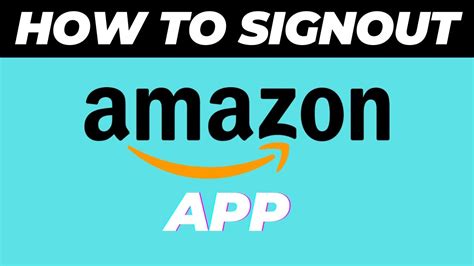 How To Signout From Amazon App How To Log Out From Amazon App YouTube