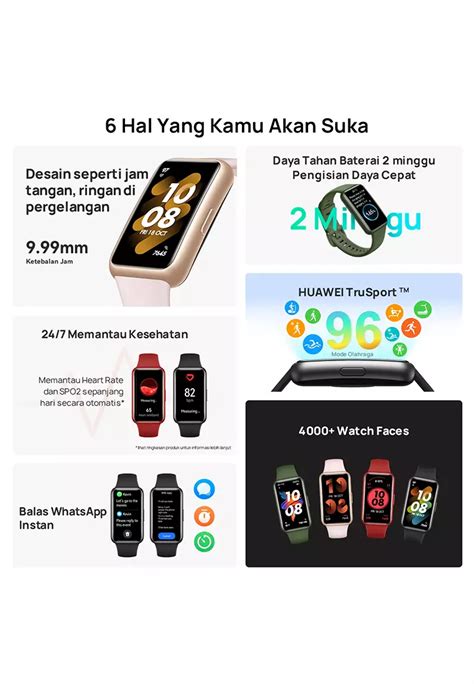 Jual Huawei Watch Huawei Band Smartband Ultra Thin Design Week