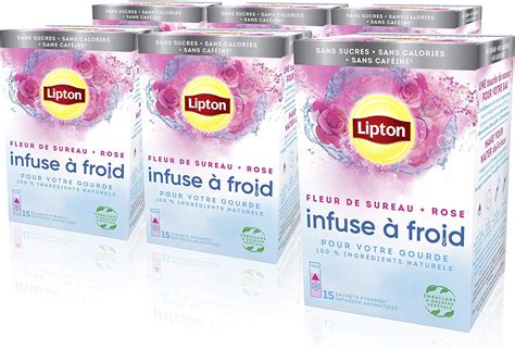 Lipton Infuse Froid Grenade Hibiscus Eau Froide Infus E Boisson D