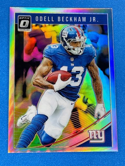 2018 Panini Donruss Optic SILVER HOLO Odell Beckham Jr Giants 72 FREE