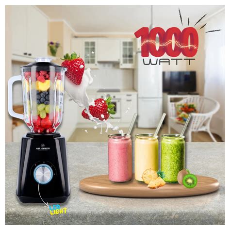 Blender Cu Pahar Din Sticla Just Perfecto JL 03 1000W Capacitate 1 5L