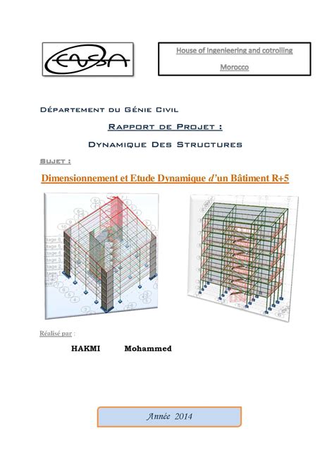 Calam O Dynamique Des Structures Projet B Ton Arm R Rps