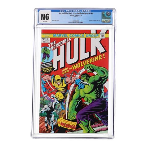 The Incredible Hulk Issue Facsimile Edition Marvel Comic