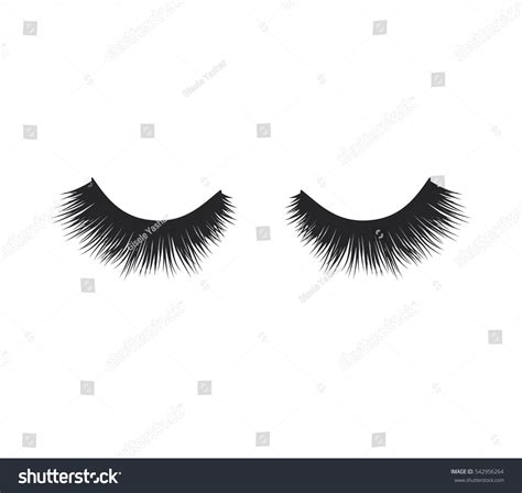 Eye Lashes Vector Icon Lashes Vector Stock Vector Royalty Free 542956264