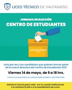 Participa Del Proceso De Elecciones Del Nuevo Centro De Estudiantes Ltv