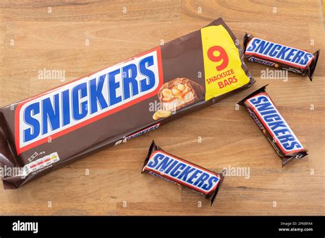 Snickers Bars And A Snickers Packet Snickers Is Owned By Mars