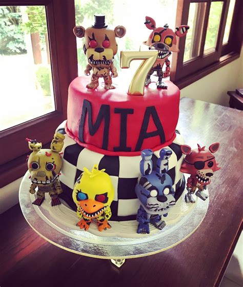 Five Nights At Freddy S Cake Fnaf Cake Fnaf Cakes Birthdays Anime Cake