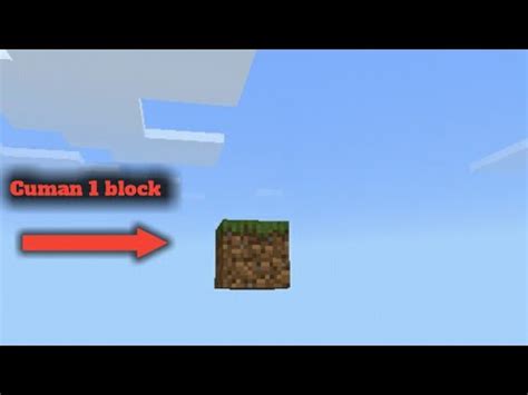 Minecraft One Block 1 Main Minecraft Tapi Cuman 1 Block YouTube