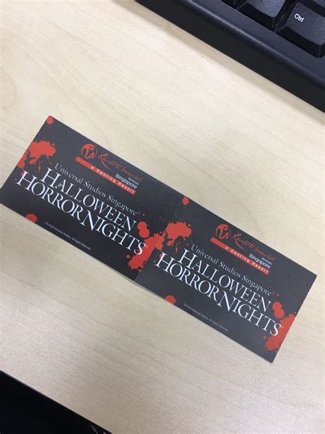 Halloween Horror Nights Tickets, Tickets & Vouchers, Event Tickets on ...