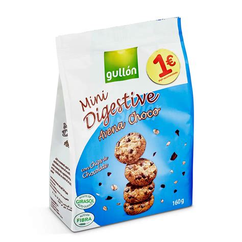 Gullón Mini galletas digestive de chocolate con leche Gullón Bolsa 160 g