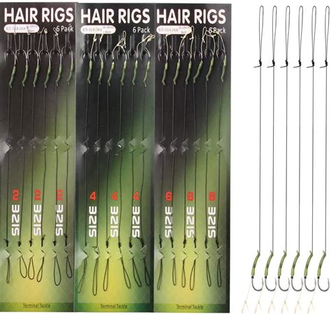 Amazon Carp Hair Rigs Kit 18pcs Curved Carp Fishing Hooks With