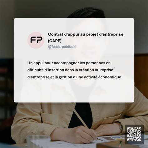 Contrat D Appui Au Projet D Entreprise CAPE