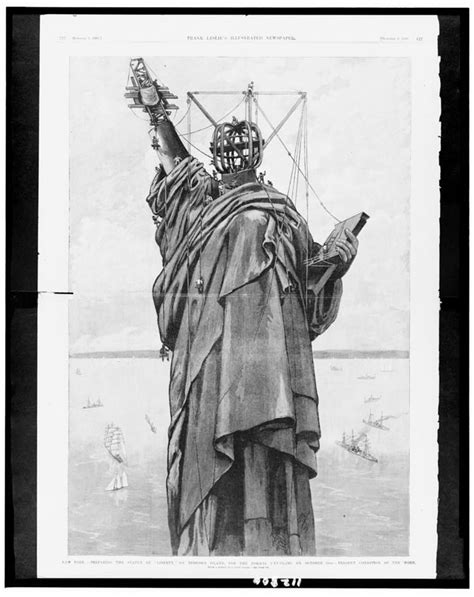 Rare Vintage Photos Of The Statue Of Liberty Under Construction And