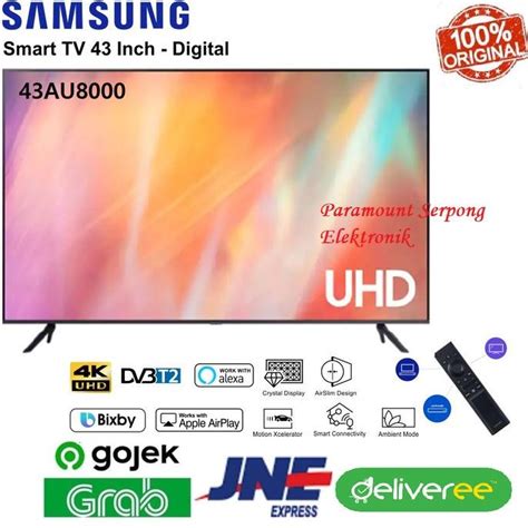 Jual Samsung 43AU8000 43 AU8000 Crystal UHD 4K Smart TV 2021