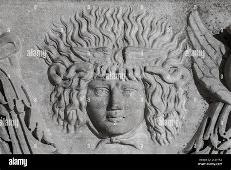 Medusa Face Sculpture Head Portrait Of Medusain Greek Mythology Medusa