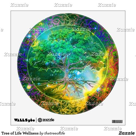 Tree Of Life Wellness Wall Decal Zazzle Wall Decals Custom Wall