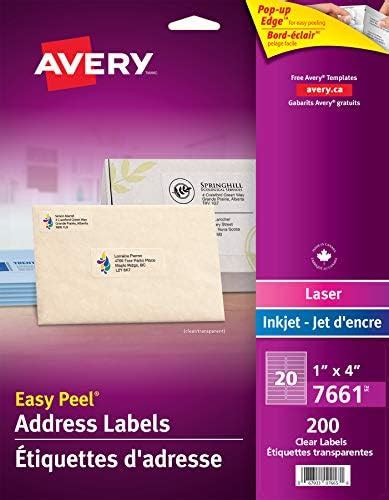 AVERY 8920 Lot de 300 étiquettes d adresse à décoller facilement pour