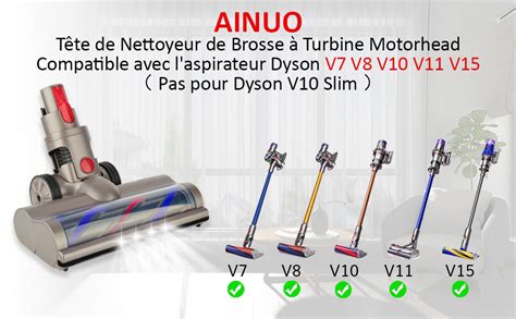 Ainuo T Te De Nettoyeur De Brosse Turbine Motorhead Compatible Avec L