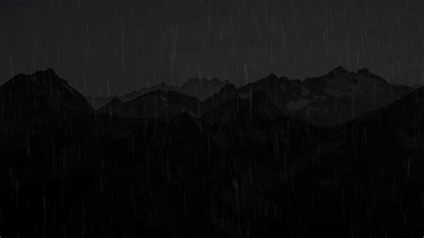 Rain On Tent Sounds For Sleeping BLACK SCREEN Dark Screen Nature