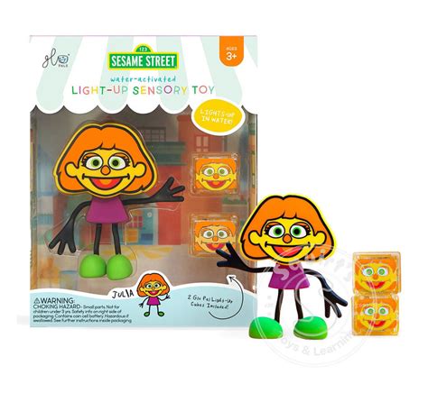 Glo Pals Sesame Street Julia Light Up Character Squirt S Toys