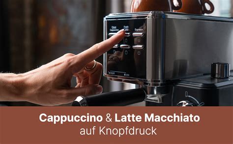 Amazon de ProfiCook Espressomaschine 2in1 für Kaffeepulver und