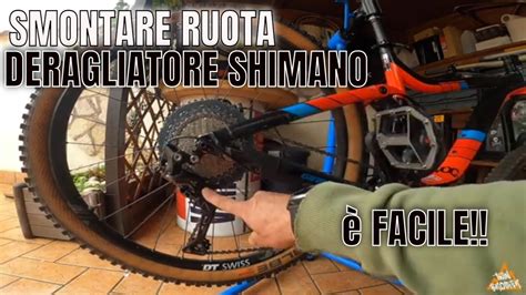 Smontare Ruota Posteriore Cambio Shimano Youtube