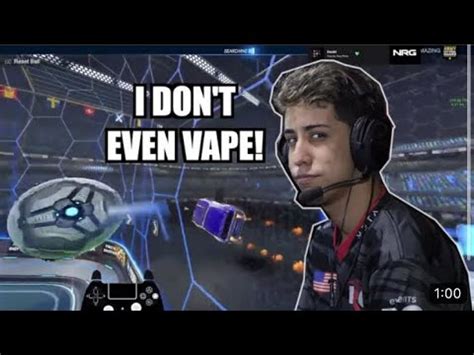 NRG Justin Told DO NOT VAPE On Cam At RLCS YouTube