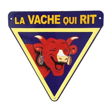 Vache Qui Rit Plaque Publicitaire Maill E Triangle Cm