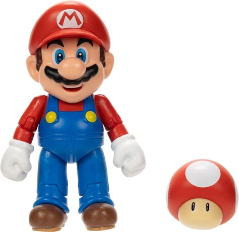 Amazon Nintendo Super Mario Figura De Mario Poseable De Pulgadas