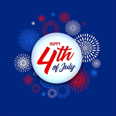 Free Vector | 4th of july independence day fireworks background