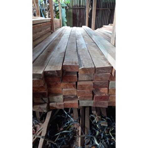 Jual BALOK 5X10 KAYU MERANTI CAMPUR PANJANG 4M Per Kubik Shopee Indonesia